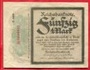Deutschland Germany Kaiserreich 50 Mark Reichsmark Trauerschein 7 Stellig WZ Schippen E 088 -
