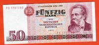 DDR 50 Mark Banknote Friedrich Engels - Industrieanlage -