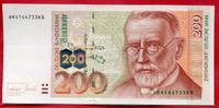 BRD, Deutsche Bundesbank 200 DM Deutsche Mark Paul Ehrlich 1854-1915 Serie AK Mikroskop Mit Kinegramm Holographic Device -