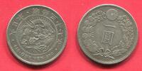 1 Yen 1904 Yr. 37 Japan Mutsuhito Meiji (1868 - 1912) ss-vz kl. Rdf.