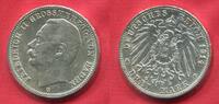 Baden 3 Mark Silber Kursmünze Kursmünze Großherzog Friedrich II. -