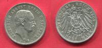 Sachsen Deutsches Reich 3 Mark Silber Friedrich August - König von Sachsen -
