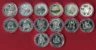 Australien 14 x 10 Dollars Silbermünzen Lot aus 14 Silbermünzen - Diverse Motive -