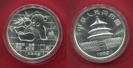 China Volksrepublik PRC 10 Yuan Silbermünze Panda 1 Unze Silber -
