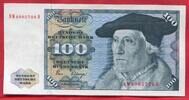 BRD, Deutsche Bundesbank 100 DM Deutsche Mark Banknote Geldschein Kosmograph Sebastian Münster/ Adler Serie NM ... D -