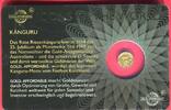 Ruanda, Rwanda 10 FRW Minigoldmünze - 1/200 Unze Gold Känguru - aus der Serie Icons of the World - Gold Affordable -