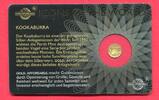 Ruanda 10 FRW Minigoldmünze - 1/200 Unze Gold Kookaburra - aus der Serie Icons of the World - Gold Affordable -