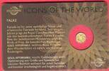 Ruanda 10 FRW Minigoldmünze 1/200 Unze Falke - Gold Affordable Icons of the World -