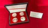China 4 x 5 Yuan Silber Historical Figures - Set -