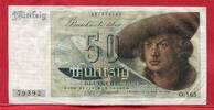 Bundesrepublik Deutschland Western Germany FRG 50 DM Deutsche Mark Banknote Geldschein Sogenannter Franzosenschein Erhaltung ! Bank Deutscher Länder -