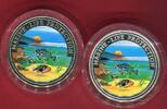 Somalia 10 (Cu/Ni) + 25 Dollars (Silber) Set coloriert Schutz der Meeresfauna - Fische - Set -