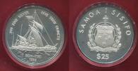 Samoa 25 Dollars 5 Unzen Ounces Silber Kon Tiki Expedition -