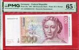 BRD Bundesrepublik Deutschland, FRG, Germany 500 DM Banknote Geldschein Sybilla Merian Löwenzahnpflanze Ser AD -