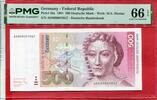 BRD Bundesrepublik Deutschland, FRG, Germany 500 DM Banknote Geldschein Sybilla Merian Löwenzahnpflanze Ser AD -