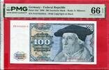 BRD, Deutsche Bundesbank 100 DM Deutsche Mark Banknote Geldschein Kosmograph Sebastian Münster/ Adler Serie NN ... A -