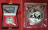 China 10 Yuan Silber eingeschweißt in Originalfolie Chinese Panda - PP - 1 OZ Proof Silver Coin -