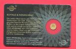 Ruanda 10 FRW Minigoldmünze - 1/200 Unze Gold Buffalo & Indian Head - aus der Serie Icons of the World - Gold Affordable -
