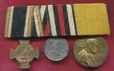 Deutschland Preußen Kaiserreich Ordenssspange 2 Auszeichnungen 1 Medaille Königgrätz 1866 1970-71 Krieg 100 Jahre Wilhelm I. -