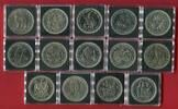 Isle of Man 14 x 1 Crown Cu-Ni Lot aus 14 Münzen - Diverse Motive -