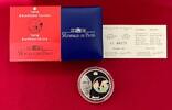 Frankreich 1,50 Euro Silber Tintin & Professor Calculus (m. Farbapplikation) -