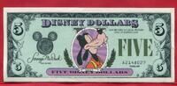 USA Disney 5 Dollars Voucher The Mark Twain steamboat. Goofy (TM) Ser. A -