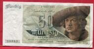 Bundesrepublik Deutschland Western Germany FRG 50 DM Deutsche Mark Banknote Geldschein Sogenannter Franzosenschein Erhaltung ! Bank Deutscher Länder -