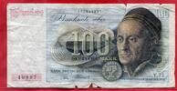 Bundesrepublik Deutschland Western Germany 100 DM Deutsche Mark DM Banknote Geldschein Sogenannter Franzosenschein Bank Deutscher Länder -