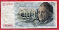 Bundesrepublik Deutschland Western Germany 100 DM Deutsche Mark DM Banknote Geldschein Sogenannter Franzosenschein Bank Deutscher Länder Niedrige Nummer -