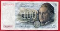 Bundesrepublik Deutschland Western Germany 100 DM Deutsche Mark DM Banknote Geldschein Sogenannter Franzosenschein Bank Deutscher Länder -