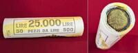 Italien 50 x 500 Lire - original coin roll 70. Jahrestag des Italienischen Nationalen Instituts für Statistik -