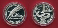Finnland, Finland 10 Euro Silber 2002 Elias L&ouml;nnrot 1802-1884 Polierte P... 65,00 EUR  + 9,00 EUR frais d'envoi