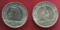 Deutschland Weimarer Republik Germany 3 Mark Silber Gedenkmünze 10 Jahre Verfassung Schwurhand Reichspräsident Hindenburg -