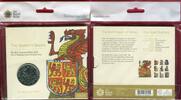 Großbritannien 5 Pfund Cu-Ni The Queen's Beast - Red Dragon o Wales -