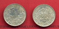 Deutsches Kaiserreich 1/2 Mark Silbermünze Halbe Mark -