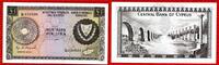 Zypern, Cyprus 1 Pfund Lira Zypern, 1 pound 1978 Ser. L 96. Antike Gebäude Farbwischer Produktonsbedingt -