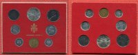 Vatikan Kursmünzensatz 1 - 500 Lire KMS Vatikan KMS 1963 1 Lire bis 500 Lire MCMLXIII Anno I -