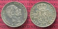 Philippinen / unter Spanien 20 Centavos Philippinen unter Spanischer Herrschaft 20 Centimos 1885 Alfonso XII. MS 61 toned