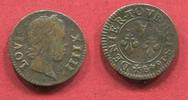 Frankreich Denier tournois Paris Ludwig XIV. -