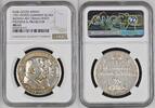 Weimarer Republik Karl Goetz Medaille Silber Silvermedal 60 Jahre Reichsgründung Bismarck Hindenburg 1871 - 1931 NGC Top Pop -