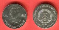 DDR 10 Mark Silbergedenkmünze 175. Geburtstag von Heinrich Heine -