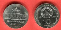 Deutsche Demokratische Republik 10 Mark Silbergedenkmünze Schauspielhaus Berlin -