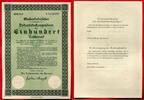 Deutschland 1933 - 1945 100 Reichsmark Ehestandsdarlehen Bedarfsdeckungsschein -