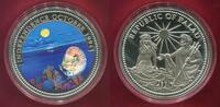 Palau 20 Dollar Silbermünze 5 Unzen Farbmünze Independence October Nautilus Marine Life Farbmünze -