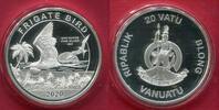 Vanuatu 20 Vatu Silber Unza Ounce Die seltensten Silberunzen der Welt - Fregattvogel (1 oz) -