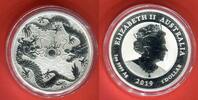 Australien 1 Dollar Silbermünze - 1 oz Silber Drachenserie - Dragon Series - Drache & Drache -