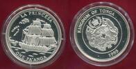 Tonga 1 Pa'anga Silber Entdecker Schiffe La Princesa -