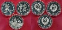 Bulgarien Bulgaria 3 x 25 Lewa Silber Olympsche Spiele 1992 Barcelona Albertville -