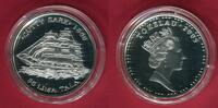 Tokelau 5 Dollar/Tala Silbermünze Cutty Sark - Teeklipper -