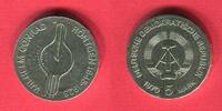 DDR 5 Mark Neusilber Gedenkmünze zum 125. Geburtstag von Wilhelm Conrad Röntgen -