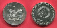 Eastern Germany DDR GDR 20 Mark Silber Motivprobe Bach Probe - vertiefte Noten -